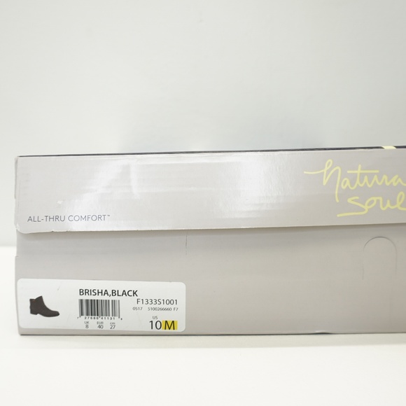 Natural Soul Ankle Boots Booties Black 10 M - Picture 7 of 7